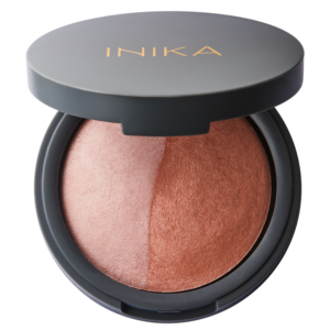 baked blush duo pink tickle open by inika organic